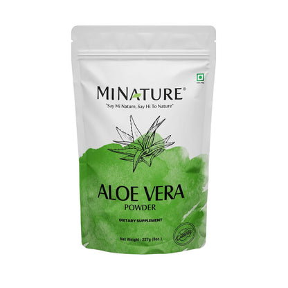 Minature 100% Aloe Vera Pulver (Aloe Barbadensis) 227 g (8 oz) | Reines Aloe Vera Blattpulver