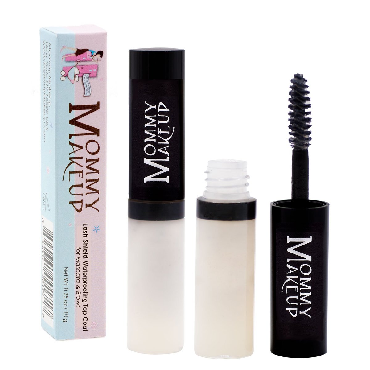 Lash Shield wasserfester Überlack für Mascara und Brauen – Schweißfest, tränenfest, wasserfest, wischfest Mascara Fixierer – Lang anhaltender klarer Wimpernversiegeler von Mommy Makeup