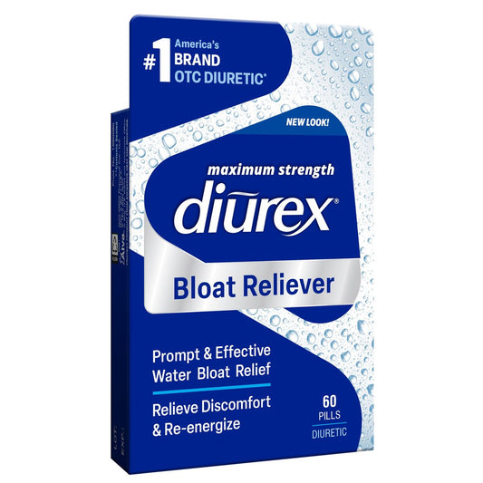 Diurex Bloat Reliever | Lindert Wasseransammlungen, Schwellungen & Müdigkeit | Maximale Stärke | 60 Tabletten