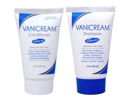 Vanicream Shampoo und Conditioner Reiseset, 2 x 59 ml – Sanfte Haarpflege für empfindliche Kopfhaut
