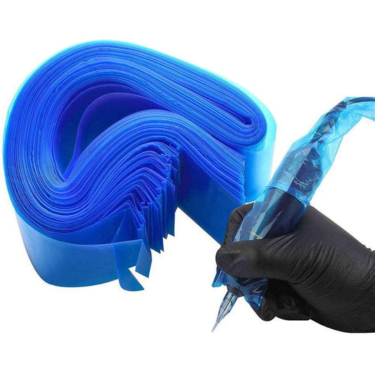 Hisight Tattoo Clip Cord Covers 200 Stück – Einweg-Hygieneschutzhüllen für Tätowiermaschinen (Blau, 200er-Pack)