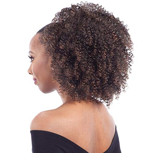 FreeTress Equal Synthetischer Haar-Ziehpony Bohemian Fro (2) – Dunkelbraun 2