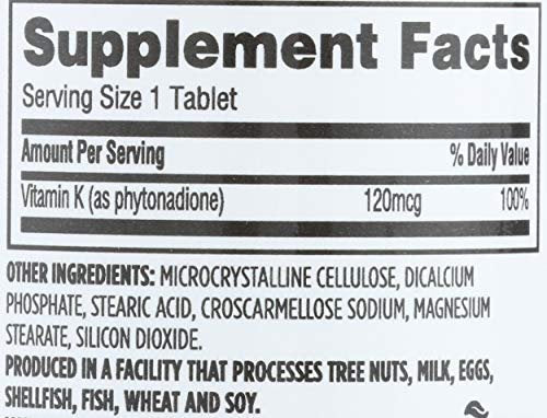 365 by Whole Foods Market Vitamin K 120 MCG, 100 Tabletten