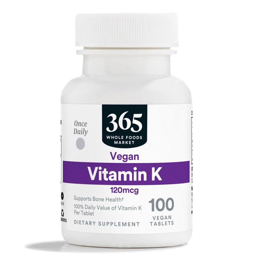 365 by Whole Foods Market Vitamin K 120 MCG, 100 Tabletten