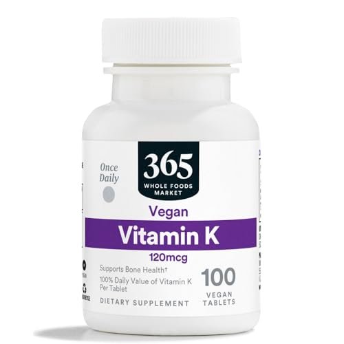 365 by Whole Foods Market Vitamin K 120 MCG, 100 Tabletten
