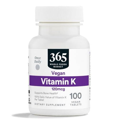 365 by Whole Foods Market Vitamin K 120 MCG, 100 Tabletten