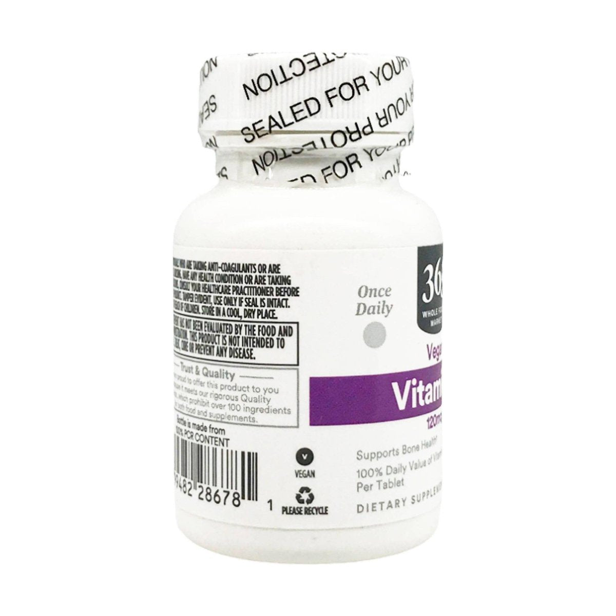 365 by Whole Foods Market Vitamin K 120 MCG, 100 Tabletten
