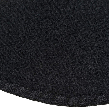 Happystep Frottee Schuh-Einlagen – Waschbare Einlegesohlen & Sockenlose Schuh-Liner für Damen – Schweißabsorbierende Baumwoll-Barfuß-Innensohlen, Zero Drop (2 Paar, Schwarz, Damen Größe 9)
