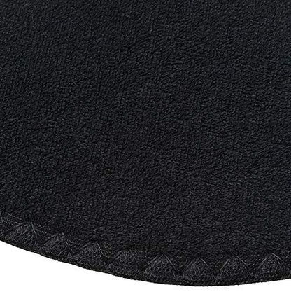 Happystep Frottee Schuh-Einlagen – Waschbare Einlegesohlen & Sockenlose Schuh-Liner für Damen – Schweißabsorbierende Baumwoll-Barfuß-Innensohlen, Zero Drop (2 Paar, Schwarz, Damen Größe 9)