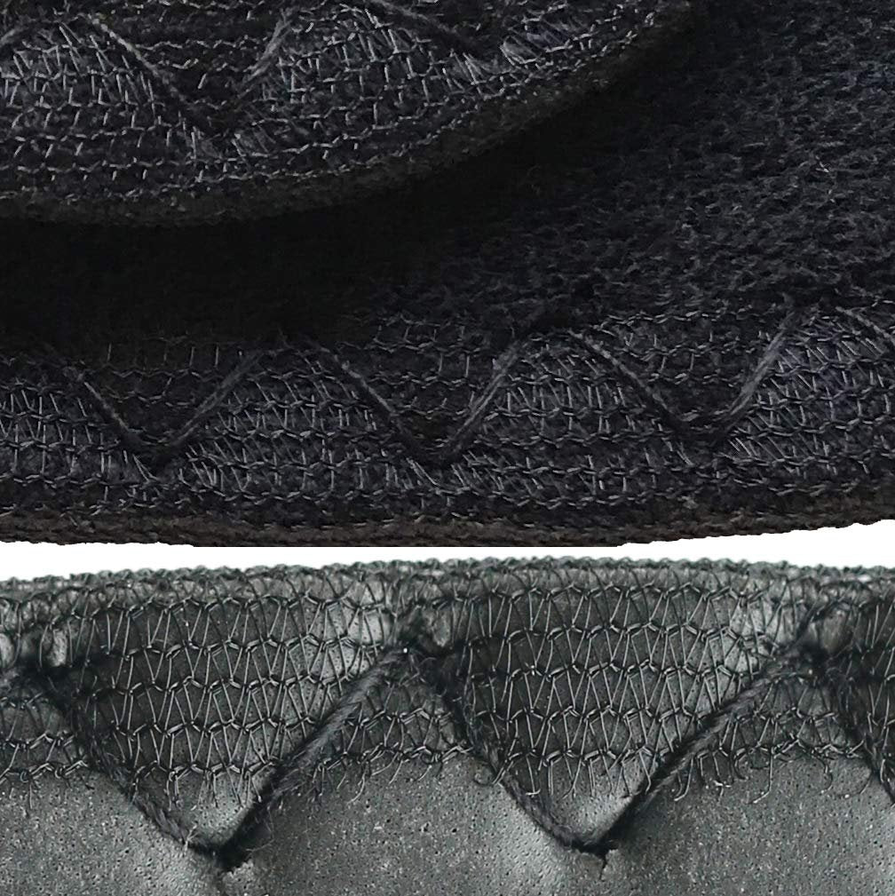 Happystep Frottee Schuh-Einlagen – Waschbare Einlegesohlen & Sockenlose Schuh-Liner für Damen – Schweißabsorbierende Baumwoll-Barfuß-Innensohlen, Zero Drop (2 Paar, Schwarz, Damen Größe 9)