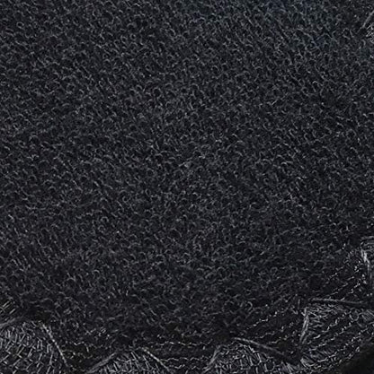 Happystep Frottee Schuh-Einlagen – Waschbare Einlegesohlen & Sockenlose Schuh-Liner für Damen – Schweißabsorbierende Baumwoll-Barfuß-Innensohlen, Zero Drop (2 Paar, Schwarz, Damen Größe 9)