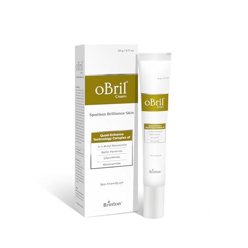 Brinton Obril Creme gegen Melasma und Hyperpigmentierung | Verbessert das Hautbild und sorgt für einen gleichmäßigen Teint | 0,70 Unzen