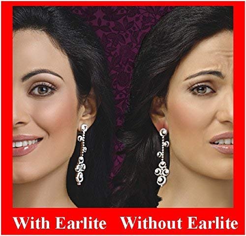 EarLite 240 (60 Stück x 4 Packungen) Unsichtbare Ohrpolster für Ohrringe, wasserdicht, im ZipLock-Beutel – Hergestellt in den USA
