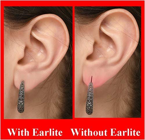 EarLite 240 (60 Stück x 4 Packungen) Unsichtbare Ohrpolster für Ohrringe, wasserdicht, im ZipLock-Beutel – Hergestellt in den USA