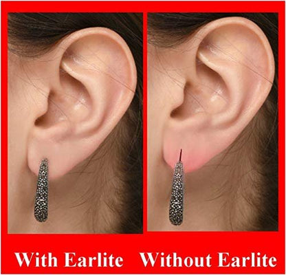 EarLite 240 (60 Stück x 4 Packungen) Unsichtbare Ohrpolster für Ohrringe, wasserdicht, im ZipLock-Beutel – Hergestellt in den USA
