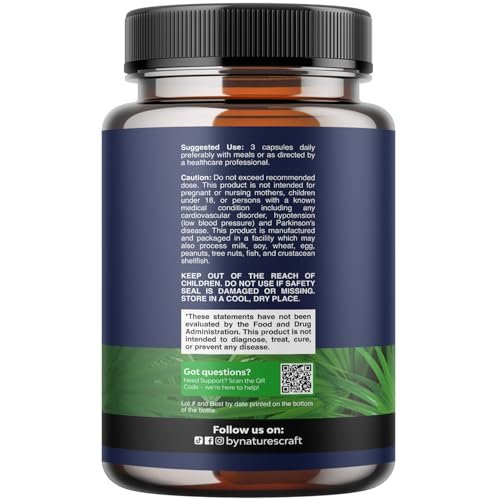 Herbal Prostatakomplex für Männer - Potenter Pygeum- und Sägepalmenextrakt zur Unterstützung der Harnwege - Prostata-Gesundheitsmischung mit Beta-Sitosterol & grünem Tee - Nächtlicher Komfort - 90 Kapseln