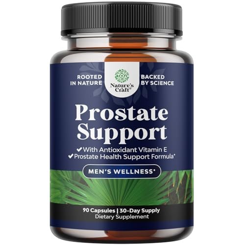 Herbal Prostatakomplex für Männer - Potenter Pygeum- und Sägepalmenextrakt zur Unterstützung der Harnwege - Prostata-Gesundheitsmischung mit Beta-Sitosterol & grünem Tee - Nächtlicher Komfort - 90 Kapseln