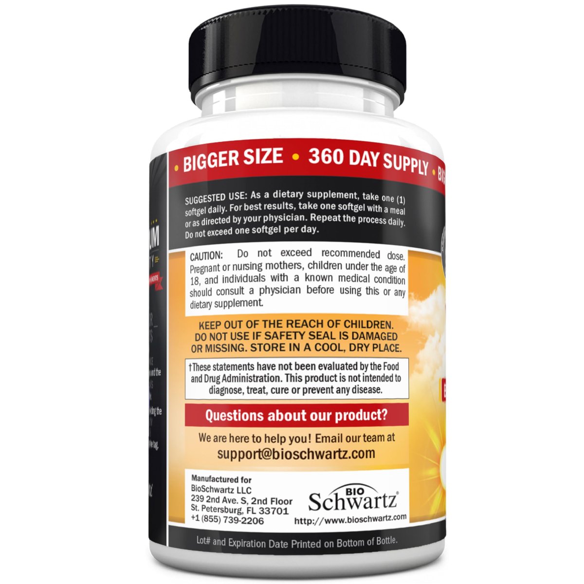 Vitamin D3 5000 IE (125 mcg) – Natürliches Immunsystem, Knochenstärke & Muskelgesundheit – mit Olivenöl für höchste Aufnahme – Glutenfrei & Nicht-GVO – 360 Kapseln (1 Jahresvorrat)