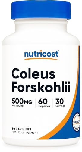 Nutricost Coleus Forskohlii 500 mg, 60 Kapseln – Höchste Wirksamkeit