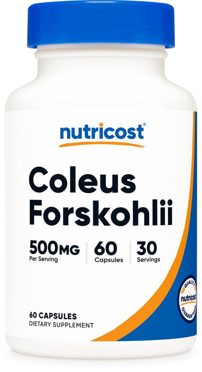 Nutricost Coleus Forskohlii 500 mg, 60 Kapseln – Höchste Wirksamkeit