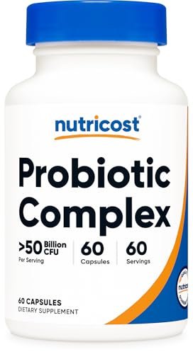 Nutricost Probiotic Complex - 50 Milliarden KBE, 60 Kapseln - Probiotikum für Männer und Frauen - Vegetarische Kapseln, Non-GMO, Glutenfrei