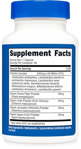 Nutricost Probiotic Complex - 50 Milliarden KBE, 60 Kapseln - Probiotikum für Männer und Frauen - Vegetarische Kapseln, Non-GMO, Glutenfrei