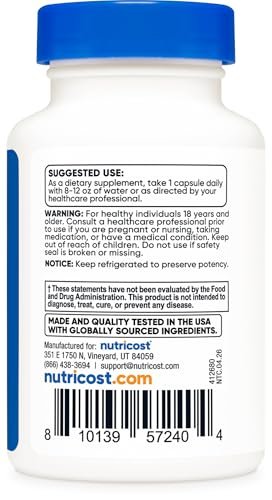 Nutricost Probiotic Complex - 50 Milliarden KBE, 60 Kapseln - Probiotikum für Männer und Frauen - Vegetarische Kapseln, Non-GMO, Glutenfrei