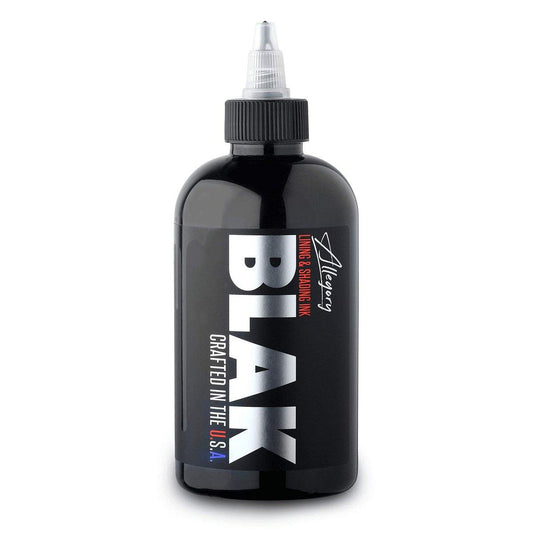 Allegory Tattoo Ink – Blak, Premium Tattoo Farbe Schwarz, Perfekt für Lining und Shading, Glattes und Konsistentes Pigment, Veganfreundlich, Organische Tinte, Hergestellt in den USA, 237 ml