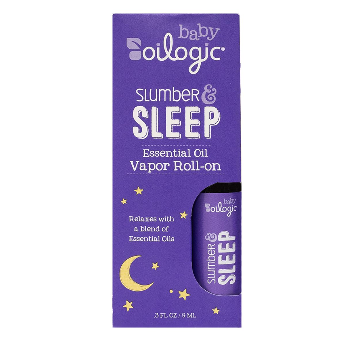 Oilogic Schlummer & Schlaf Roll-On mit ätherischen Ölen für Babys & Kleinkinder – Sanfte Aromatherapie, pflegeleichte Wohlfühlmischung, pädiatrisch getestet, 0,3 Fl Oz