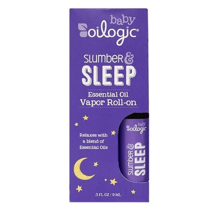 Oilogic Schlummer & Schlaf Roll-On mit ätherischen Ölen für Babys & Kleinkinder – Sanfte Aromatherapie, pflegeleichte Wohlfühlmischung, pädiatrisch getestet, 0,3 Fl Oz