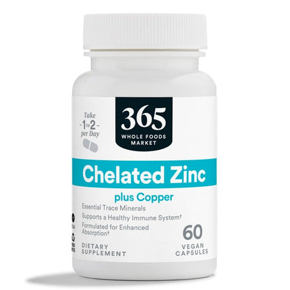365 von Whole Foods Market, Chelatiertes Zink, 60 Kapseln