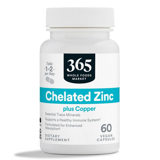 365 von Whole Foods Market, Chelatiertes Zink, 60 Kapseln