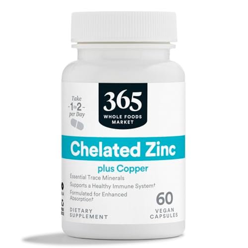 365 von Whole Foods Market, Chelatiertes Zink, 60 Kapseln