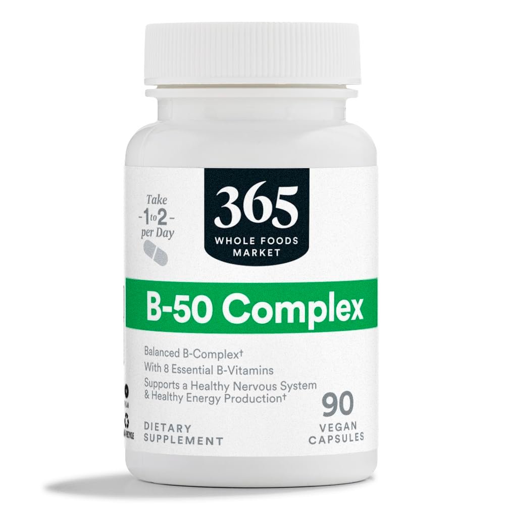 365 by Whole Foods Market Vitamin B-50 Komplex, Vegan, 90 Kapseln