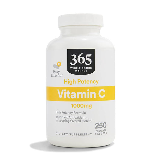 365 by Whole Foods Market Hochdosiertes Vitamin C 1000 mg, vegan, 250 Tabletten