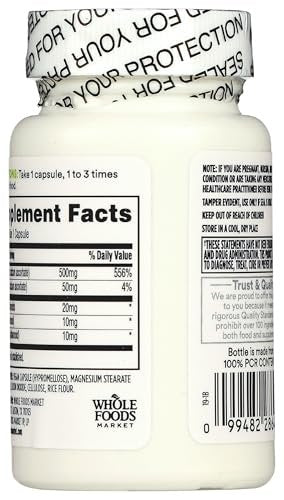 365 by Whole Foods Market, Gepufferter Vitamin-C-Komplex, Vegan, 60 Kapseln