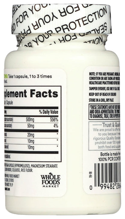365 by Whole Foods Market, Gepufferter Vitamin-C-Komplex, Vegan, 60 Kapseln