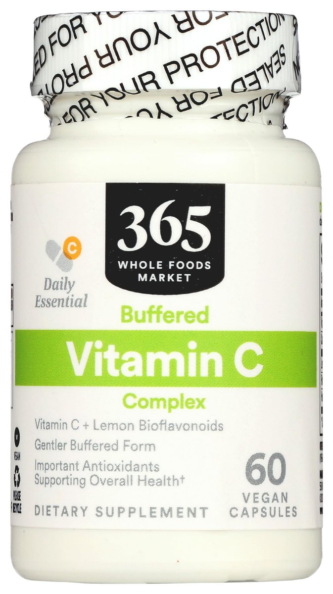 365 by Whole Foods Market, Gepufferter Vitamin-C-Komplex, Vegan, 60 Kapseln
