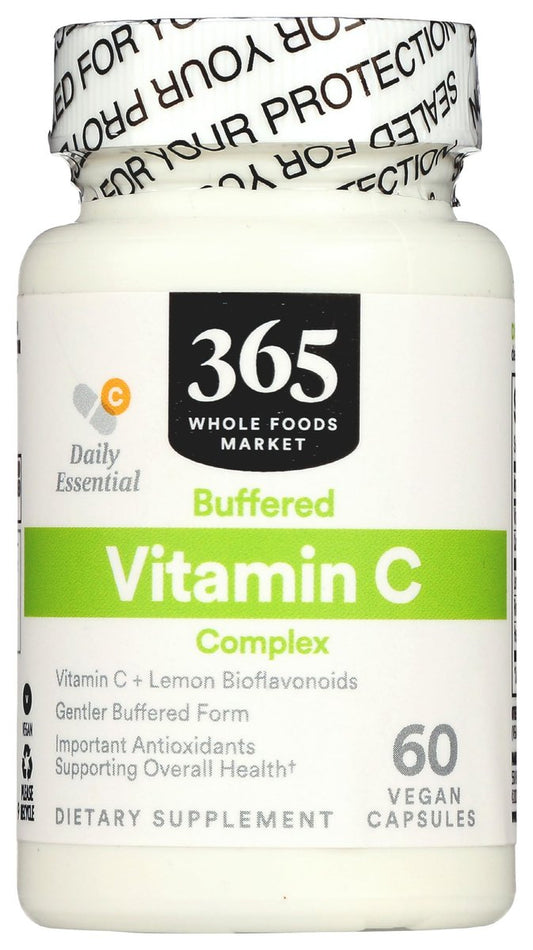 365 by Whole Foods Market, Gepufferter Vitamin-C-Komplex, Vegan, 60 Kapseln