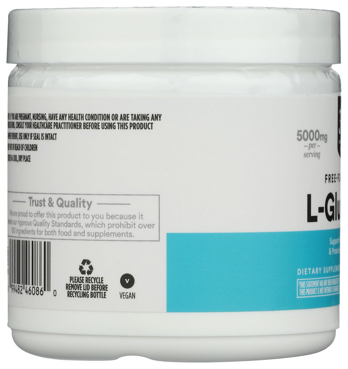 365 by Whole Foods Market L-Glutamin Pulver, 227 g (8 oz)