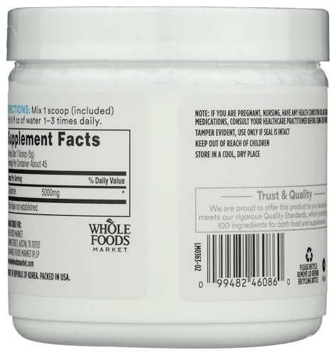 365 by Whole Foods Market L-Glutamin Pulver, 227 g (8 oz)
