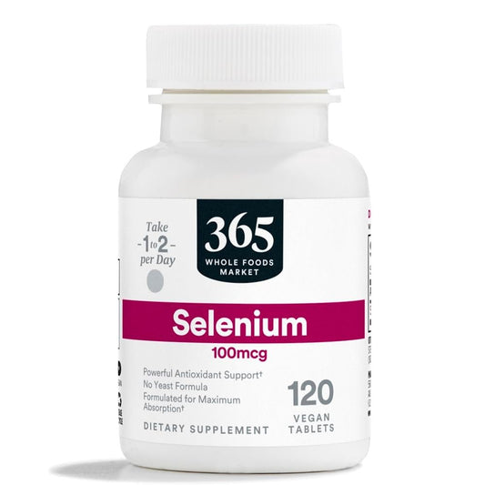 365 by Whole Foods Market Selen 100 mcg, vegan, 120 Tabletten