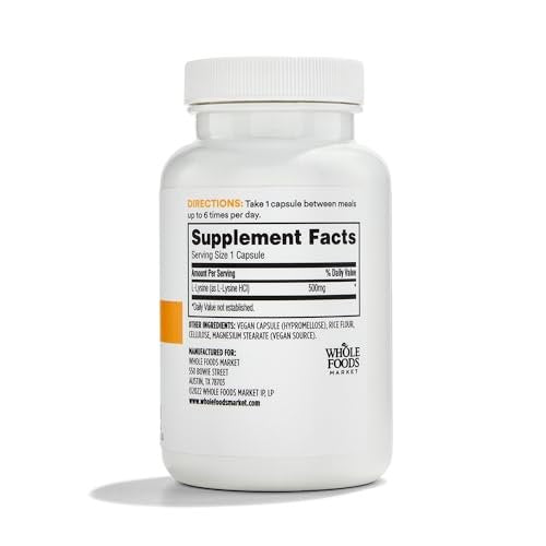 365 by Whole Foods Market L-Lysin 500 mg, 100 Kapseln