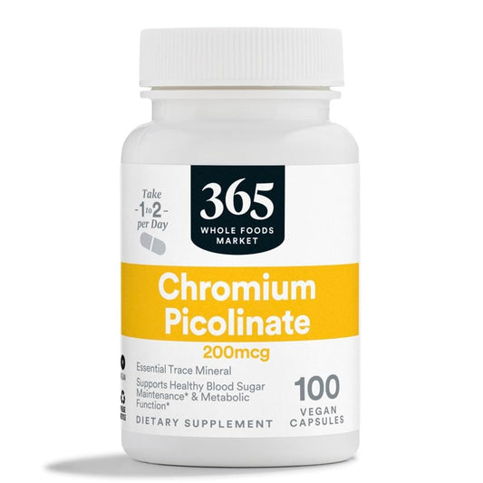 365 by Whole Foods Market Chrompicolinat 200 MCG, 100 Tabletten