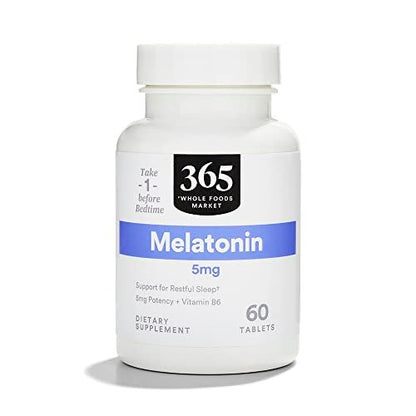 365 von Whole Foods Market, Melatonin 5 mg, 60 Kapseln – Schlafunterstützung