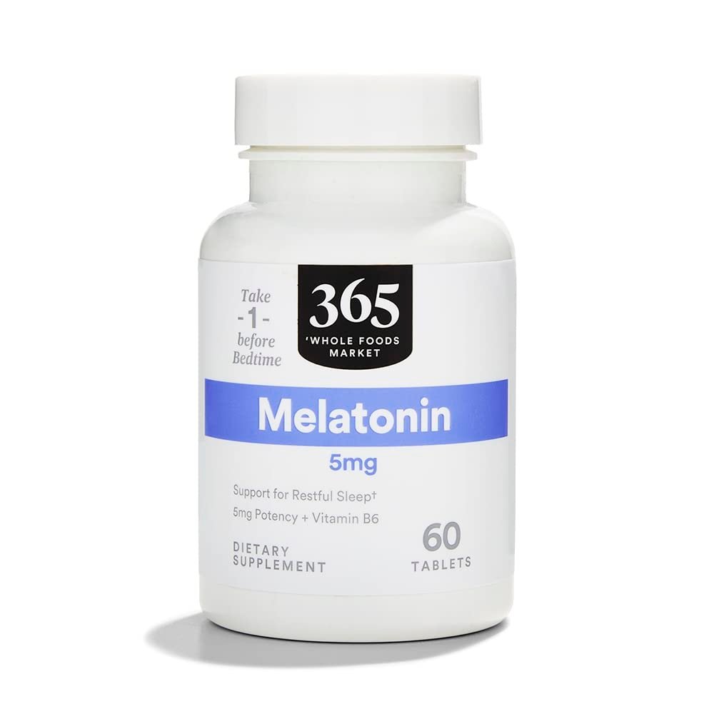 365 von Whole Foods Market, Melatonin 5 mg, 60 Kapseln – Schlafunterstützung