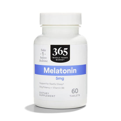 365 von Whole Foods Market, Melatonin 5 mg, 60 Kapseln – Schlafunterstützung