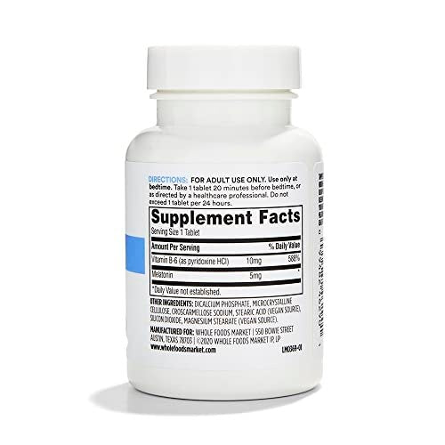 365 von Whole Foods Market, Melatonin 5 mg, 60 Kapseln – Schlafunterstützung