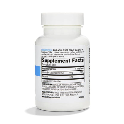 365 von Whole Foods Market, Melatonin 5 mg, 60 Kapseln – Schlafunterstützung