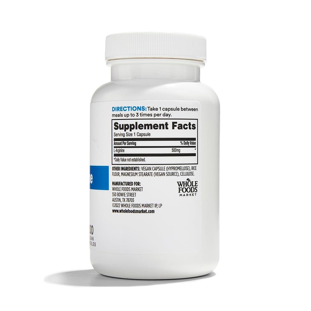 365 by Whole Foods Market L-Arginin 500 mg, 100 vegane Kapseln